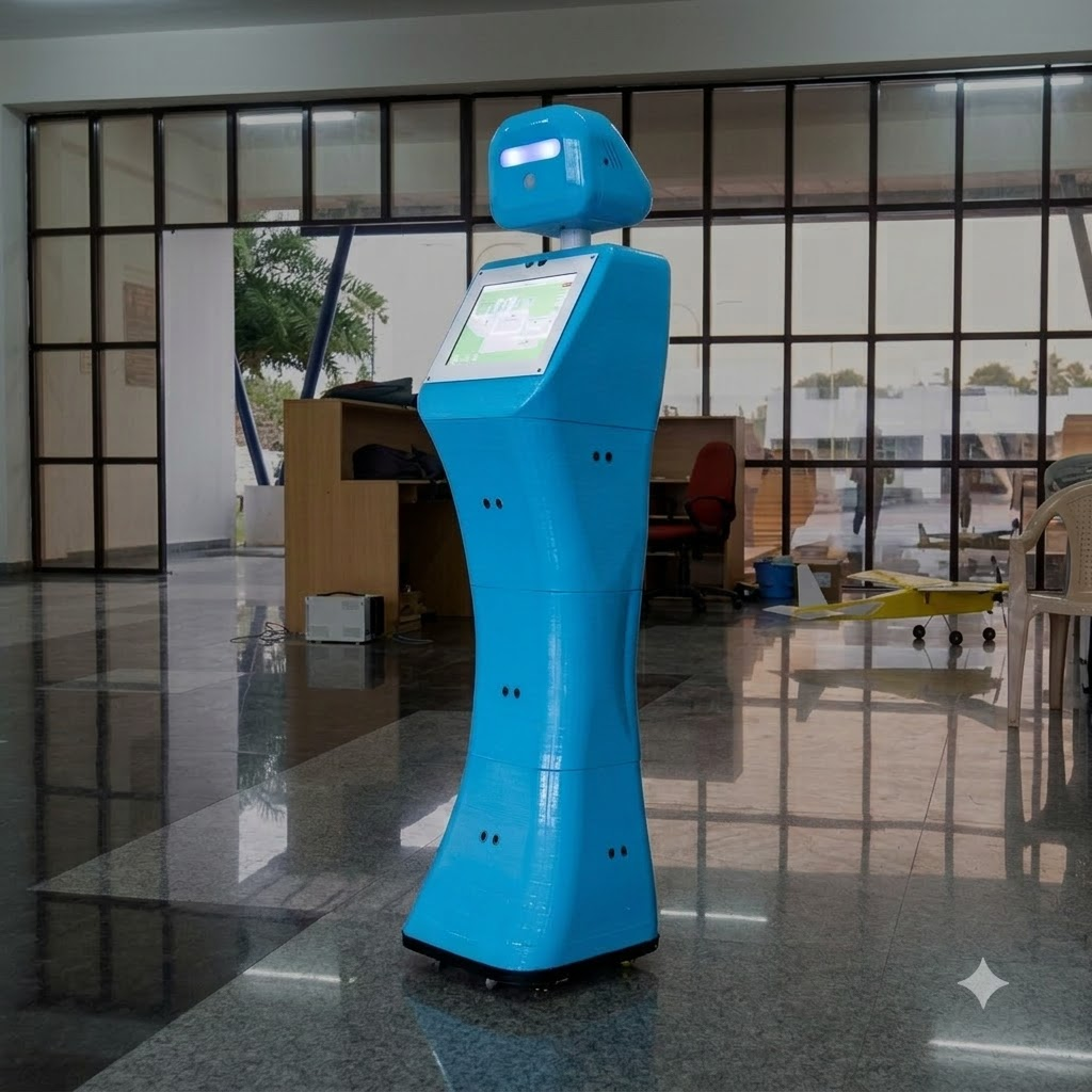 Smaro, a 3D printed autonomous campus companion robot