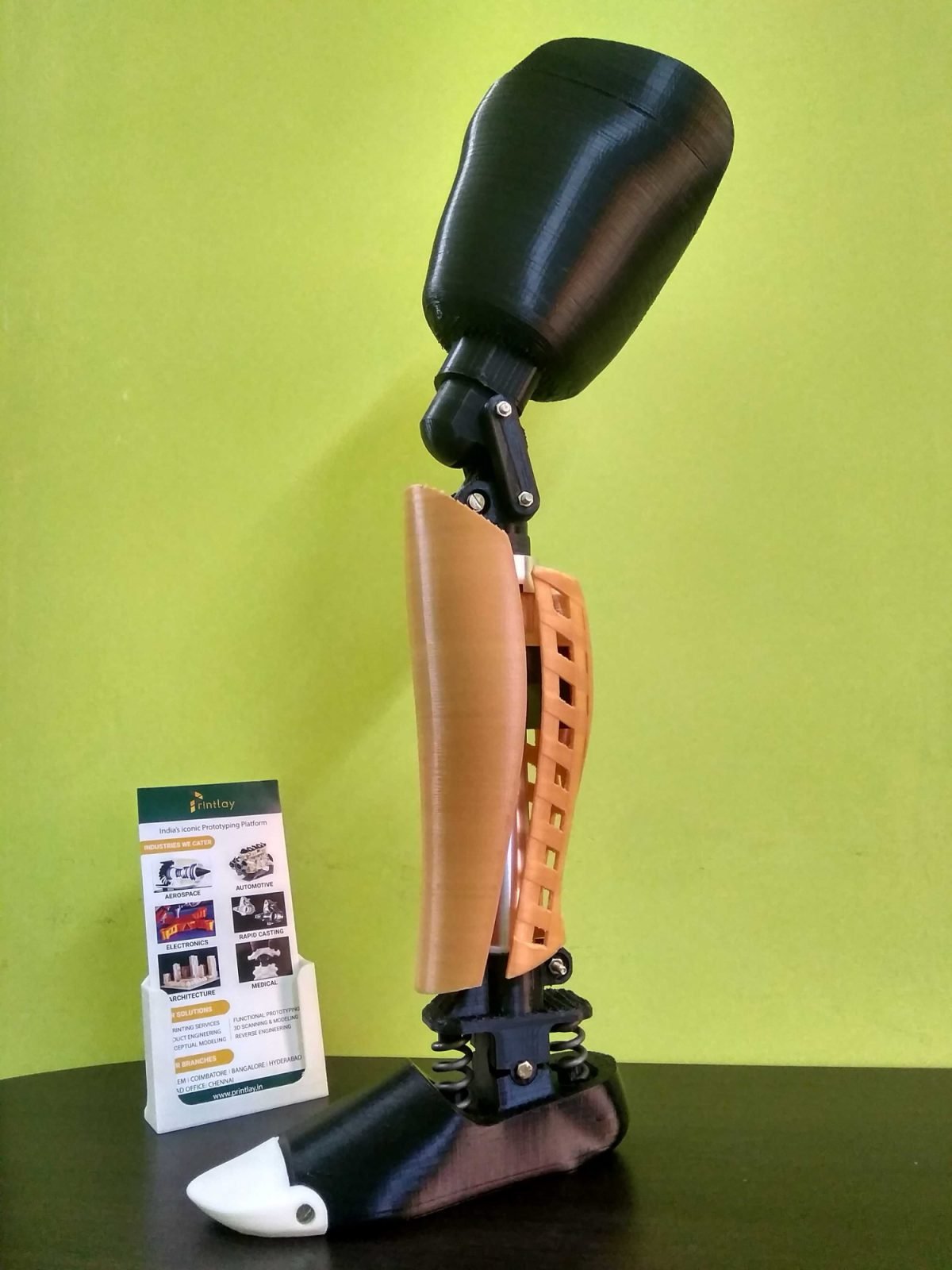 A 3D printed prosthetic device