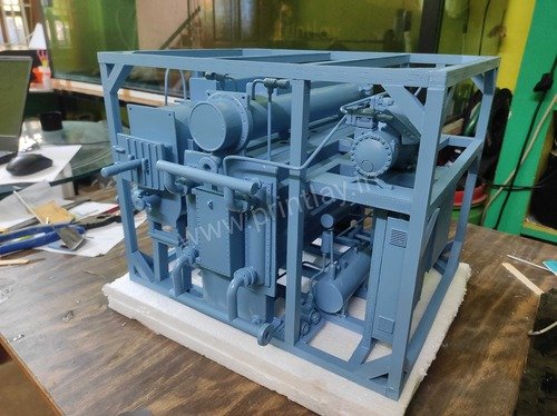 A resin 3D printed model