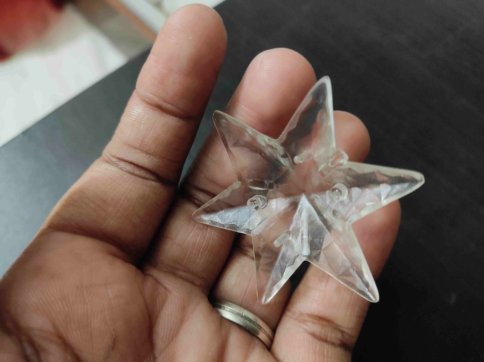 Clear resin 3D printed part